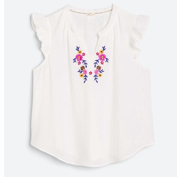 mason & belle Tops - Mason & Belle Jessamine Embroidered shirt size 1X